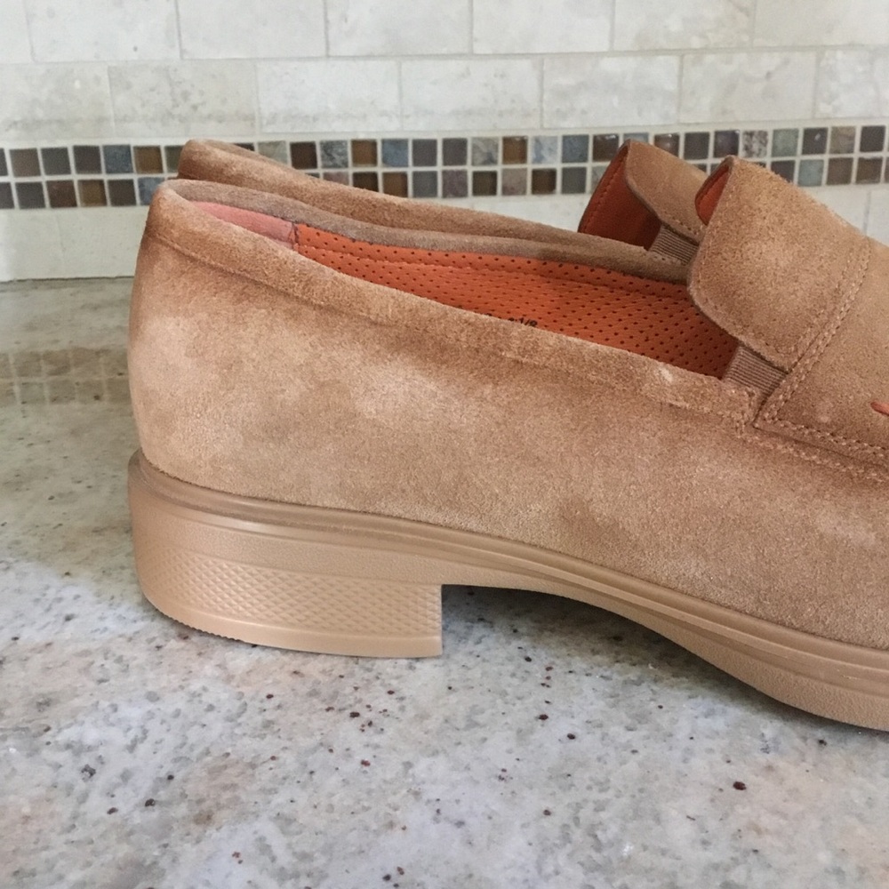 Santoni Easy Sand Suede Slip On Loafers - Picture 2 of 14